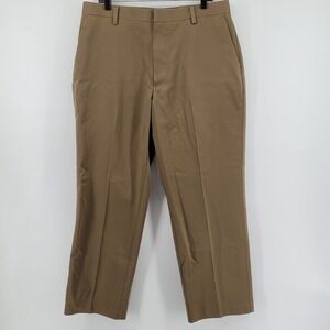 Dockers D3 Classic Fit Chinos Mens 36x30 Brown Khaki Flat Front Cotton Pants